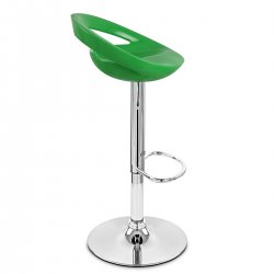 Sgabello Plastica Cromato - Crescent Arrancione