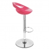 Sgabello Plastica Cromato - Crescent Rosa