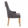 Sedia Tessuto Quercia - Ascot Grigio Scuro