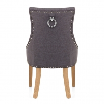 Sedia Tessuto Quercia - Ascot Grigio Scuro