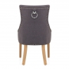 Sedia Tessuto Quercia - Ascot Grigio Scuro