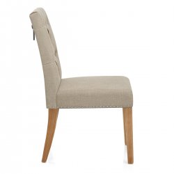 Sedie Quercia Tessuto - Barrington Crema