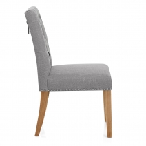 Sedie Quercia Tessuto - Barrington Grigio