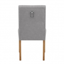 Sedie Quercia Tessuto - Barrington Grigio