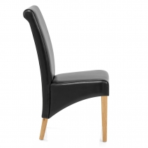 Sedia Pelle rigenerata Legno - Carlo Quercia