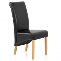 Sedia Pelle rigenerata Legno - Carlo Quercia