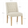 Sedia Tessuto Quercia - Chatsworth Crema