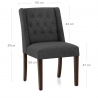 Sedia Tessuto Noce - Chatsworth Grigio