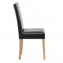 Sedia Pelle rigenerata Legno - Chicago Quercia