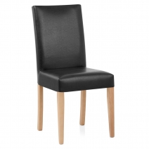 Sedia Pelle rigenerata Legno - Chicago Quercia
