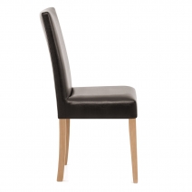 Sedia Pelle rigenerata Legno - Chicago Quercia