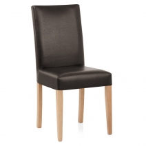 Sedia Pelle rigenerata Legno - Chicago Quercia