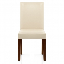 Sedia Pelle rigenerata Legno - Chicago Noce