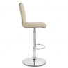 Sgabello Ecopelle Cromato - Hiline Crema