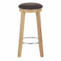 Sgabello Ecopelle Rovere - Ikon Marrone