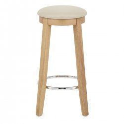 Sgabello Ecopelle Rovere - Ikon Nero