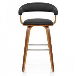 Sgabello Ecopelle Legno - Ontario Marrone