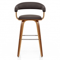 Sgabello Ecopelle Legno - Ontario Marrone