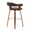 Sgabello Ecopelle Legno - Ontario Marrone