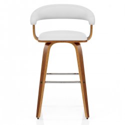 Sgabello Ecopelle Legno - Ontario Marrone