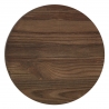 Sgabello Legno Scuro Acciaio - Vintage Revolution