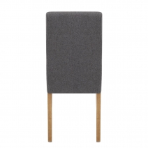 Sedia Legno Tessuto Quercia - Columbus Grigio