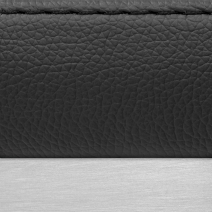 Sgabello Ecopelle Satinato - Vision Nero