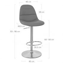 Sgabello Ecopelle Satinato - Ferrero