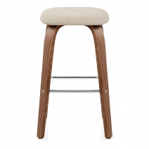 Sgabello legno tessuto - Stockholm Crema
