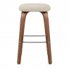 Sgabello legno tessuto - Stockholm Crema
