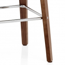 Sgabello legno tessuto - Stockholm Crema