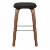 Sgabello legno tessuto - Stockholm Nero