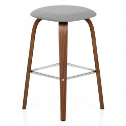 Sgabello legno tessuto - Stockholm Nero