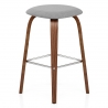 Sgabello legno tessuto - Stockholm Grigio