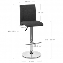 Sgabello in Tessuto - Deluxe High Back