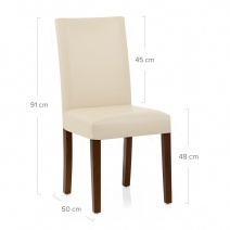 Sedia Pelle rigenerata Legno - Chicago Noce