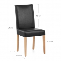 Sedia Pelle rigenerata Legno - Chicago Quercia