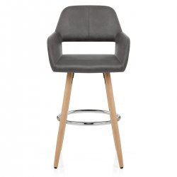  Sgabello Ecopelle Antica Legno - Kite Crema