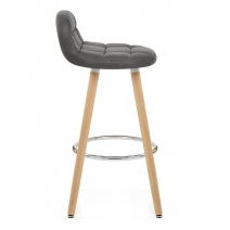 Sgabello Ecopelle Antica Legno - Sole Grigio