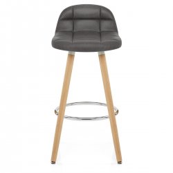 Sgabello Ecopelle Antica Legno - Sole Marrone