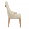 Sedia Pelle Rigenerata Quercia - Ascot Crema