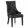 Sedia Pelle Rigenerata - Ascot Nero