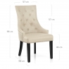 Sedia Pelle Rigenerata - Ascot Crema