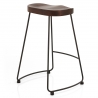 Bloc Stool Dark Wood