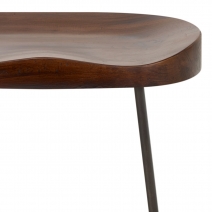 Bloc Stool Dark Wood