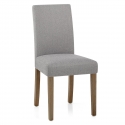 Sedia Tessuto Legno - Chicago Grigio