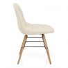 Sedia Ecopelle Legno - Tate Crema