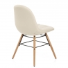 Sedia Ecopelle Legno - Tate Crema