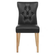 Sedia Ecopelle Legno - Bradbury Nero