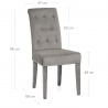Sedia Velluto - Moreton Grigio